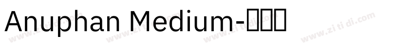 Anuphan Medium字体转换